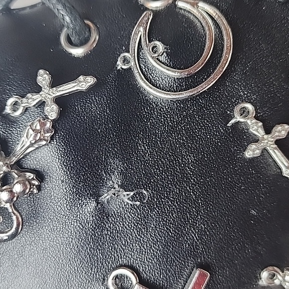 Dolls Kill Widow Idol Worship Charm Platform Boots Size 8 Goth Near New - Picture 8 of 14